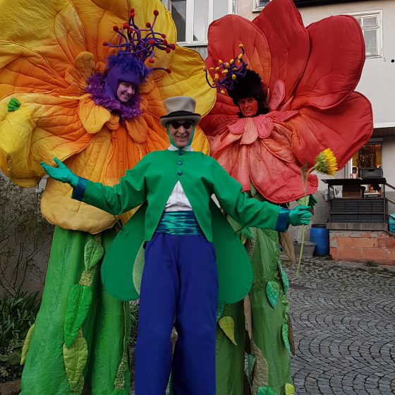 Blumen und Grashüpfer Sindelfingen